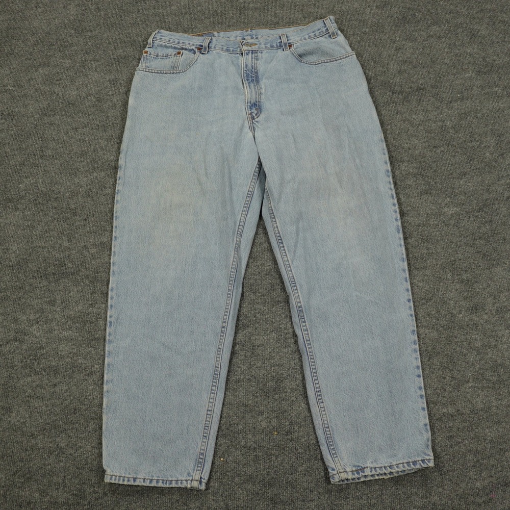 Vintage Levi's 560 Jeans Mens 38x30 Light Blue Loose Fit Tapered Leg 90s Skater